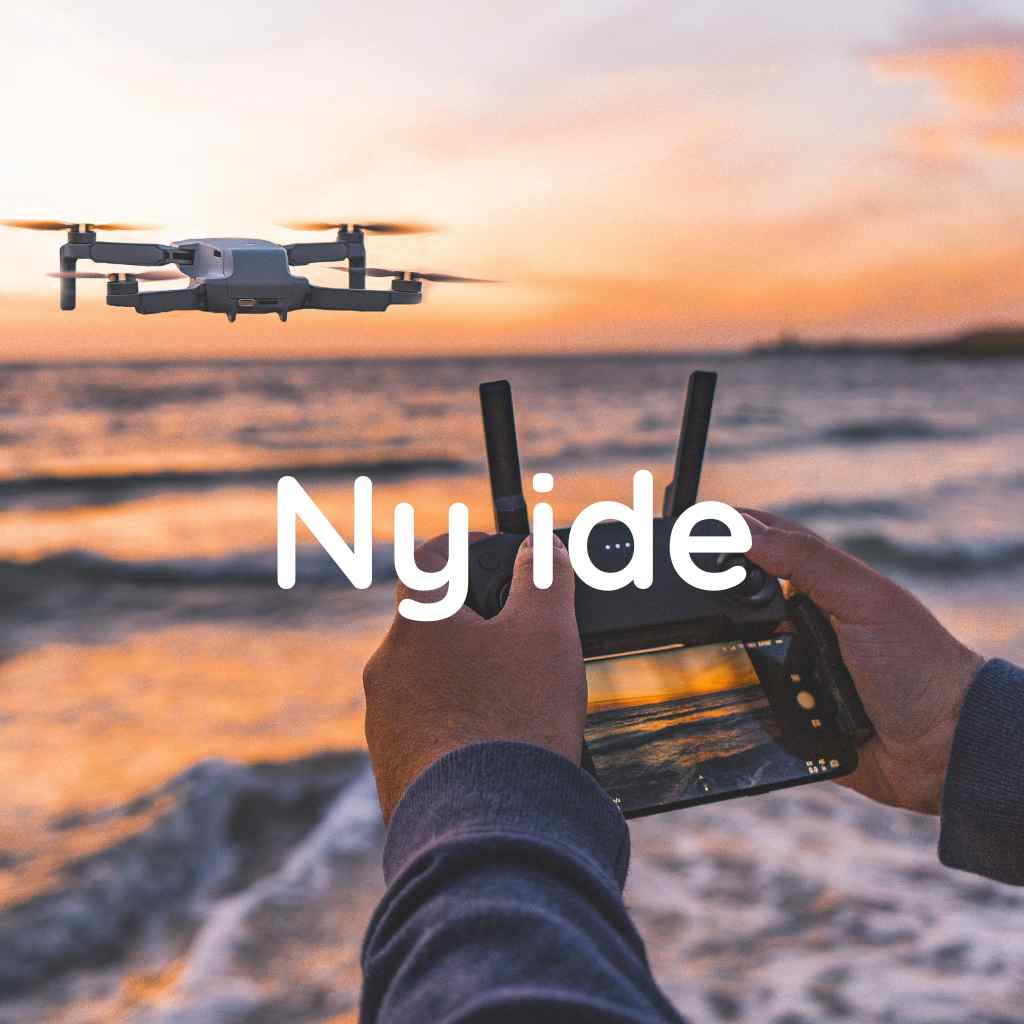 En ny askespredningside med drone